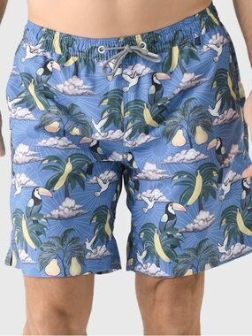 FAR AFIELD Men's Graphic Swim Trunk Size 5/XXLarge New
